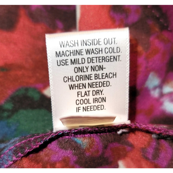 Simply Vera Vera Wang Semi-Sheer Watercolor Blouse - Size PS - Picture 9 of 9